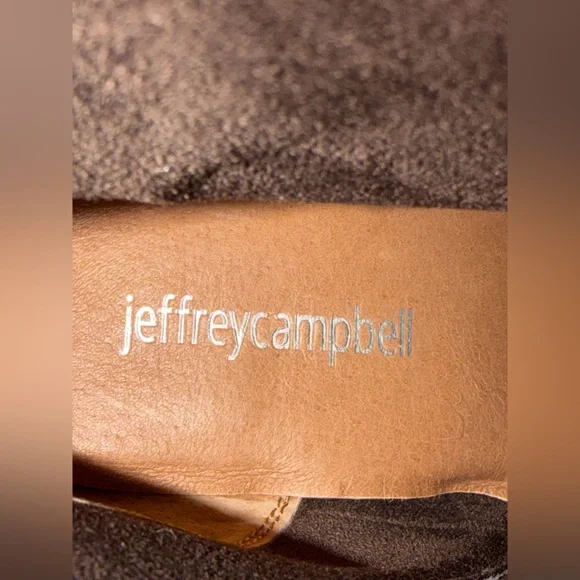 JEFFREY CAMPBELL Mexique Brown burgundy Leather Platform Boots US size 7.5 - Picture 6 of 9